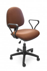 Office chair on white background